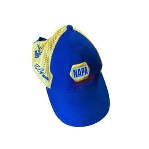 NAPA RACING Team Truckers Adjustable‎ Hat Yellow Blue Embroidered